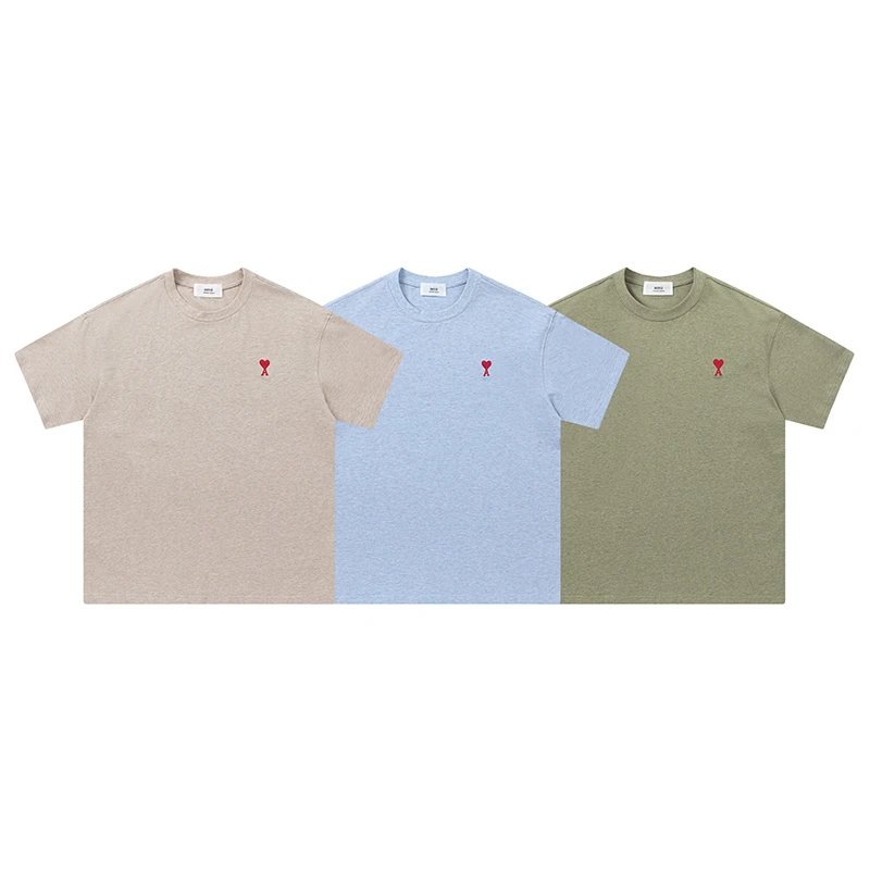 Screen AM Summer plain-colored short-sleeved T-shirt (12 Variants) online at CNFansSheets with global shipping