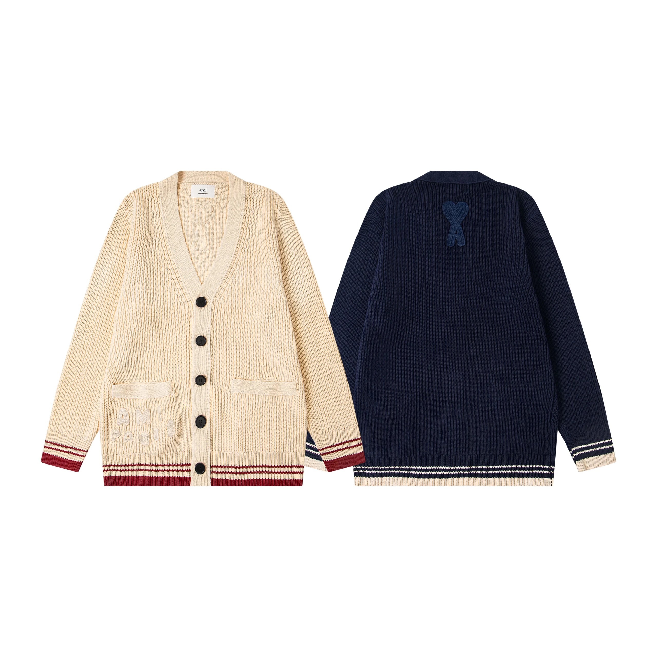 Screen Am High-quality button-down v-neck sweater (8 Variants) online at acbuySheets with global shipping