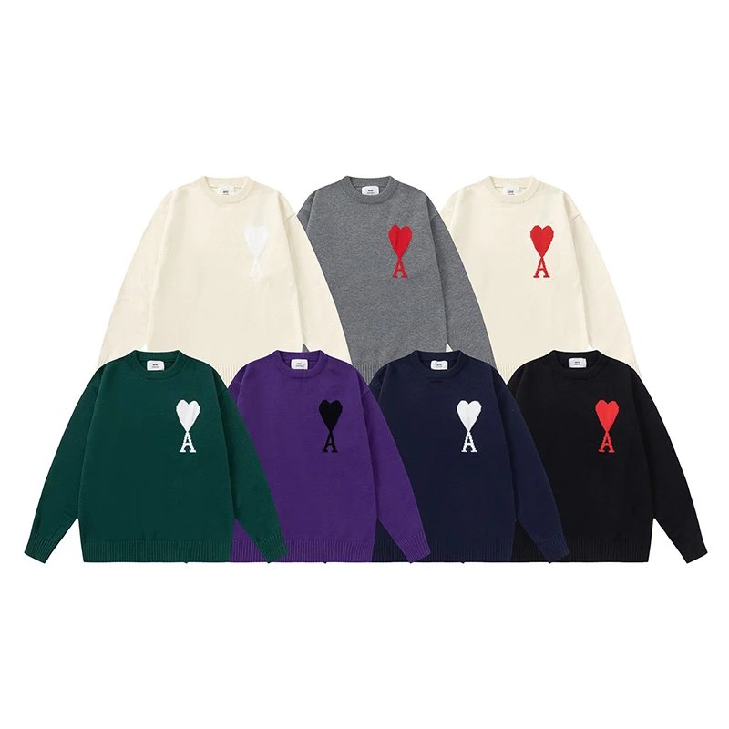 Screen Am High-quality love-embroidered sweater (28 Variants) online at acbuySheets with global shipping