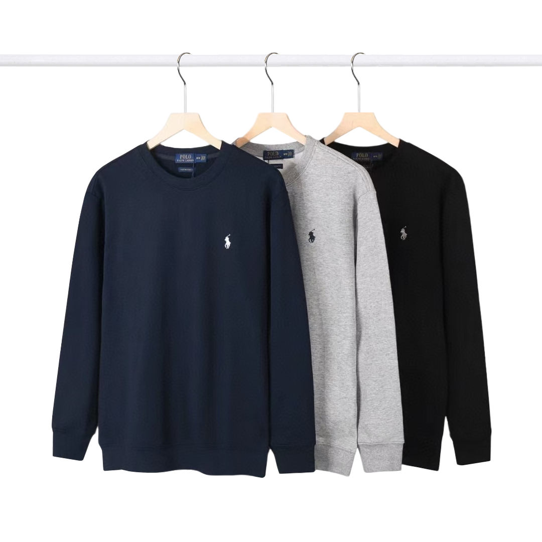 Screen RL Ralph Men's solid-color round-neck t-shirt (12 Variants) online at CNFansSheets with global shipping