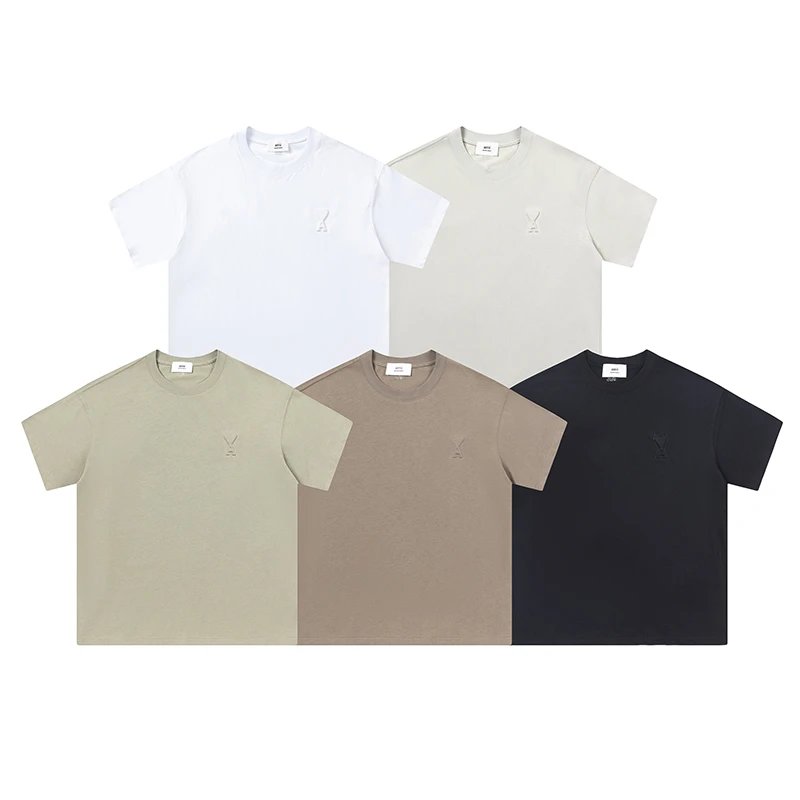 Screen Am Classic pressed pure color short-sleeved T-shirt (20 Variants) online at CNFansSheets with global shipping