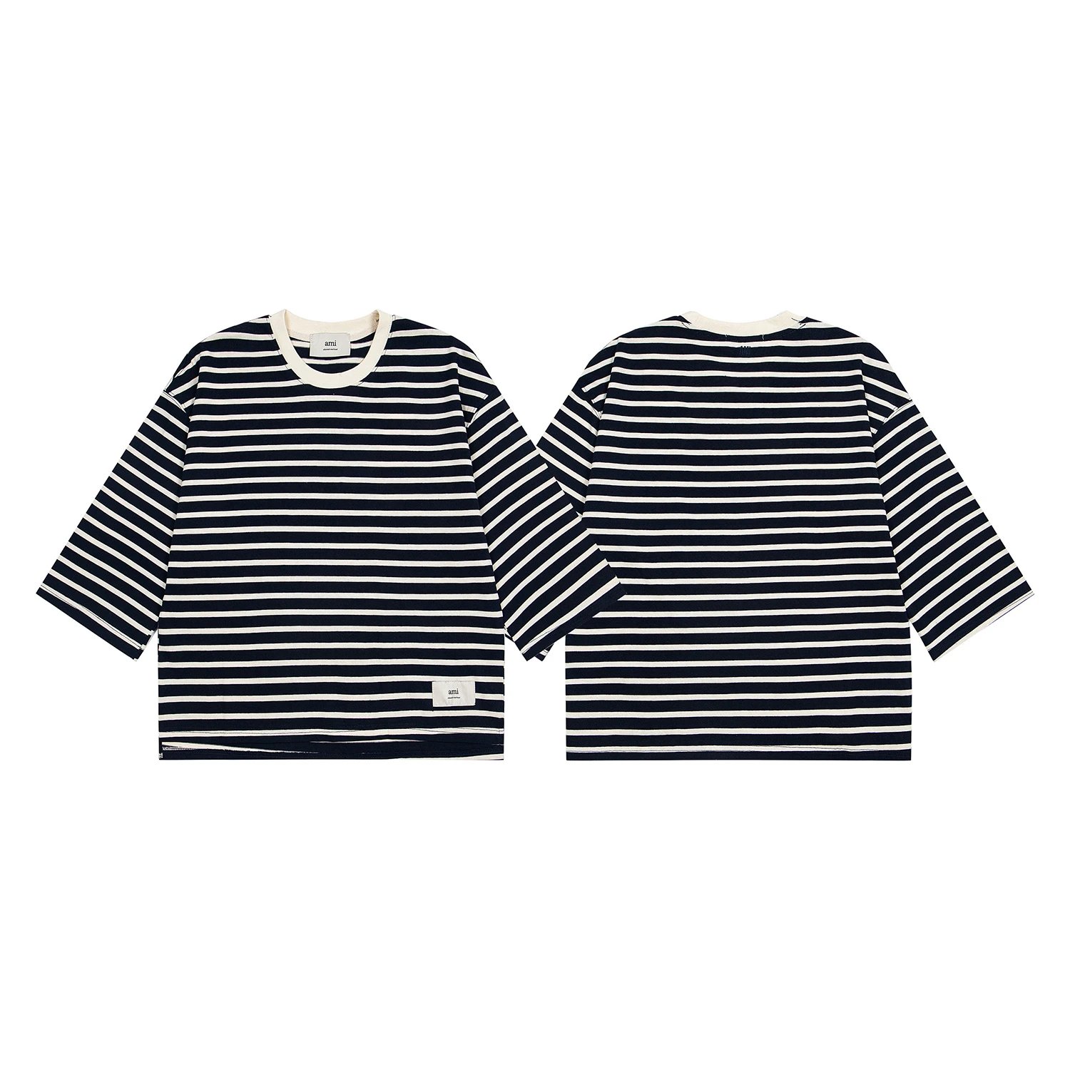 Screen AM Summer V-neck Striped Men's Short Sleeve Shirt (4 Variants) online at CNFansSheets with global shipping