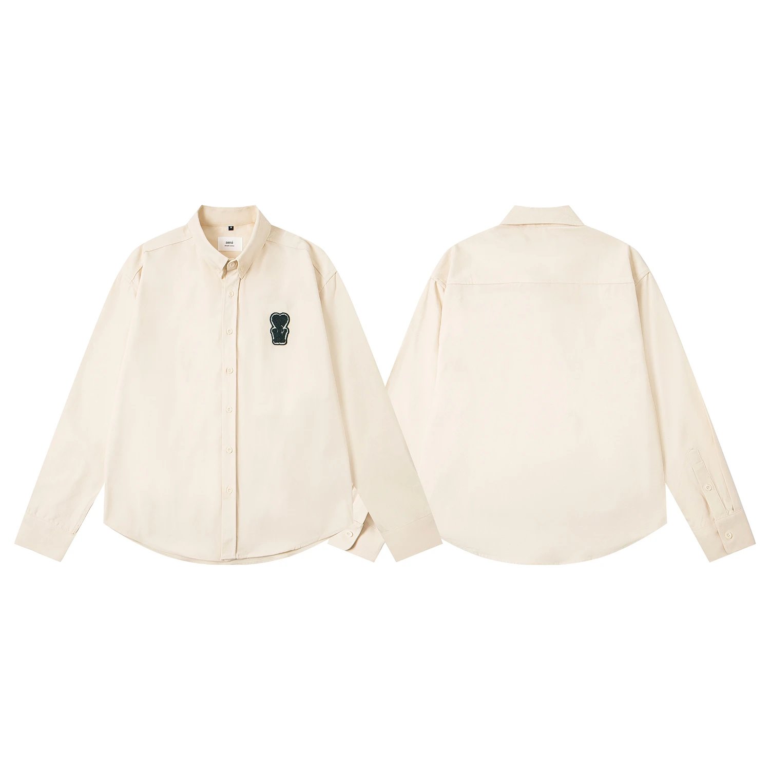 Screen Am Solid-color men's and women's long-sleeved shirts (4 Variants) online at acbuySheets with global shipping