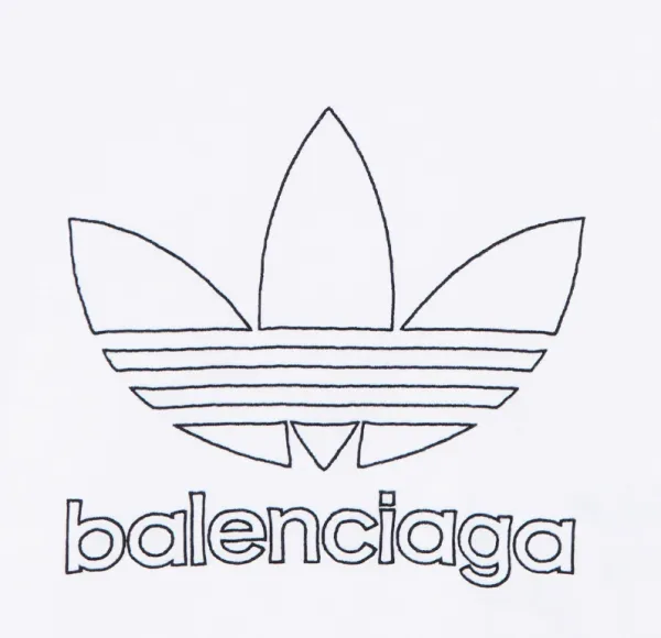 Balenciaga x Adidas Originals Outline Logo T-Shirt White - 23