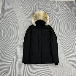 thumbnail for Wyndham Real fur collar men&#039s and women&#039s down jacket 3808M-3808MB