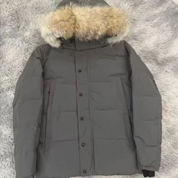 thumbnail for Wyndham Real fur collar men's and women's down jacket 3808M-3808MB