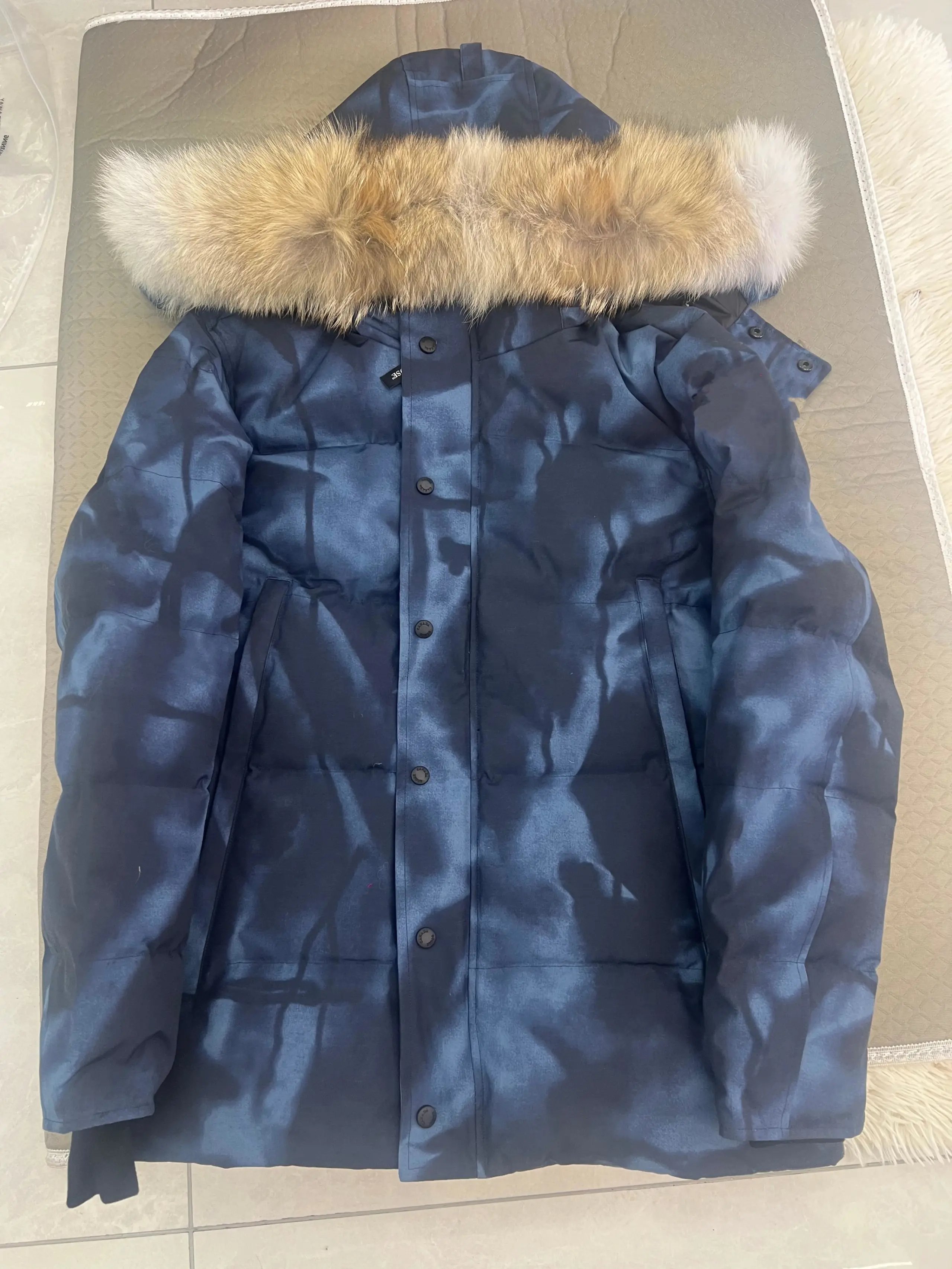 Blue Camouflage Red Badge