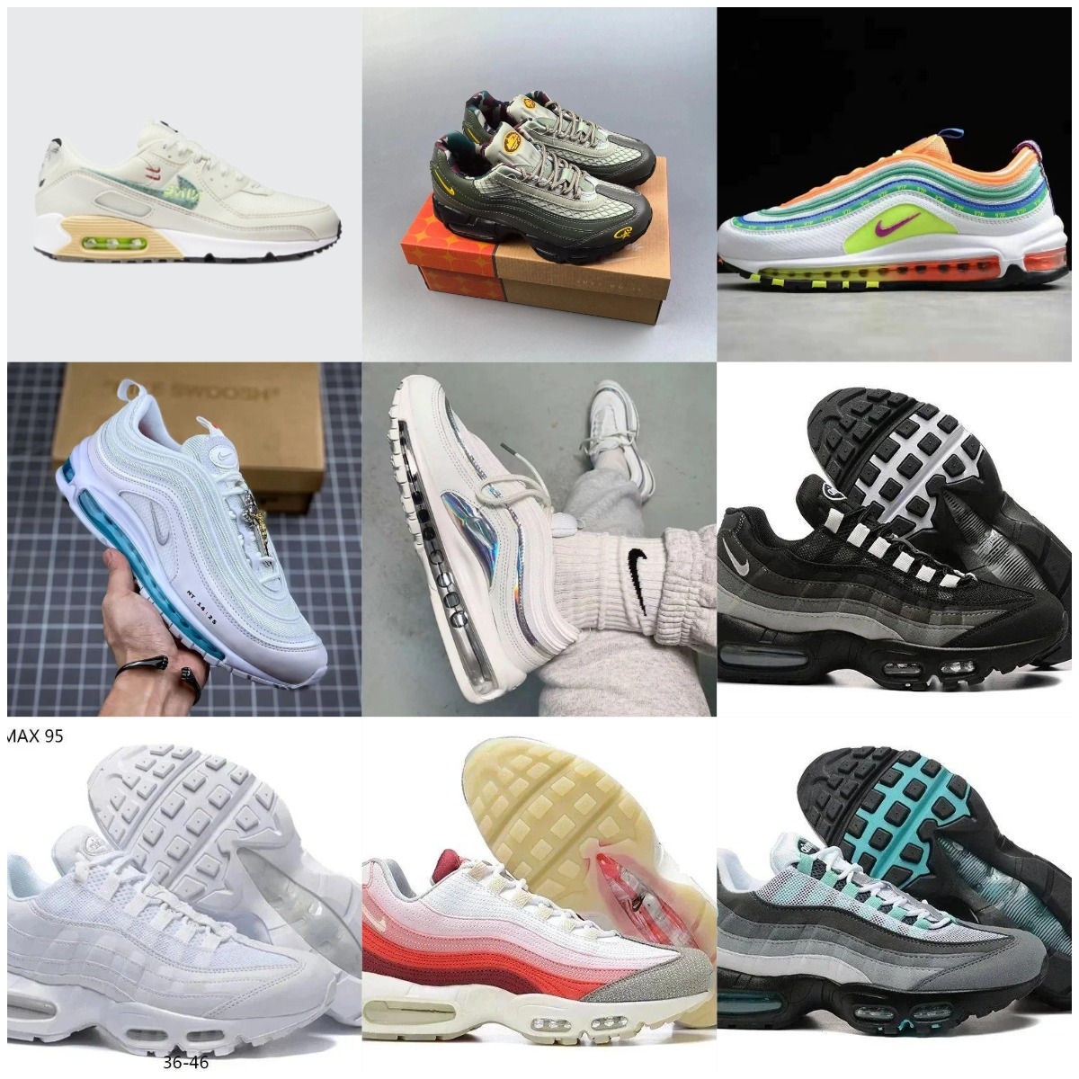 TY01- Collection of Three Types of Air Cushion Classic and Explosive Shoes on WhatsApp+86 185 6795 5052