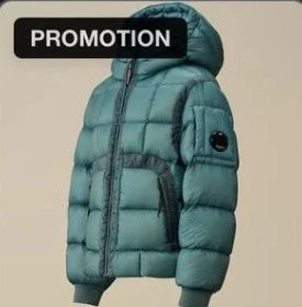 C.P. Company Vests Hooded Goggle Puffer Vest — Sea blue