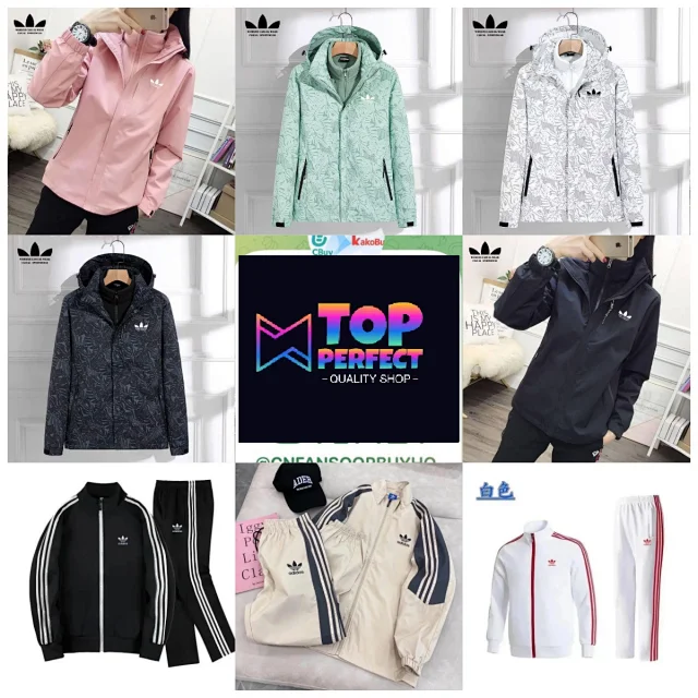 Adidas Jackets Hooded leaf-print 3-in-1 hardshell jacket product detail image 1