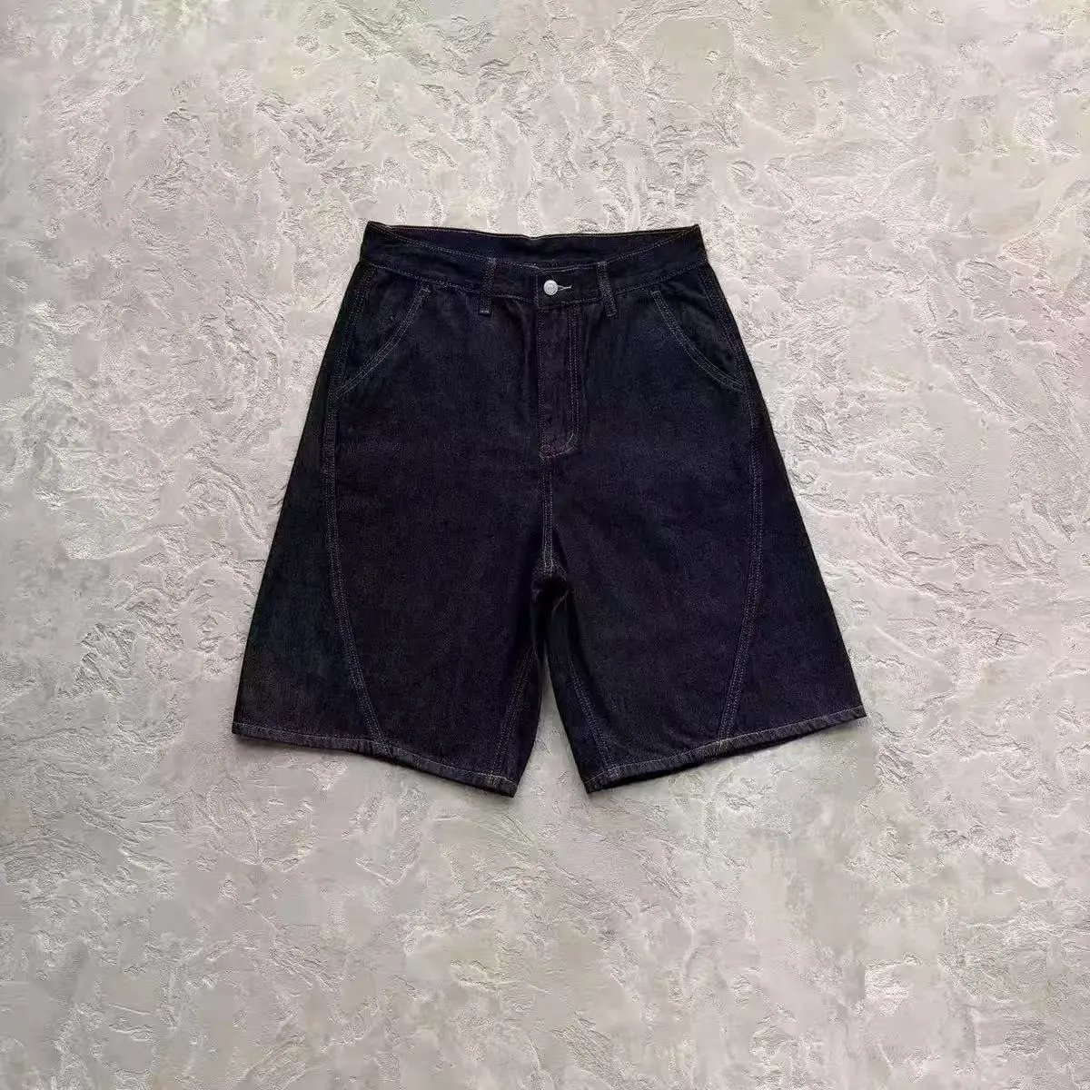 黑/牛仔短裤
