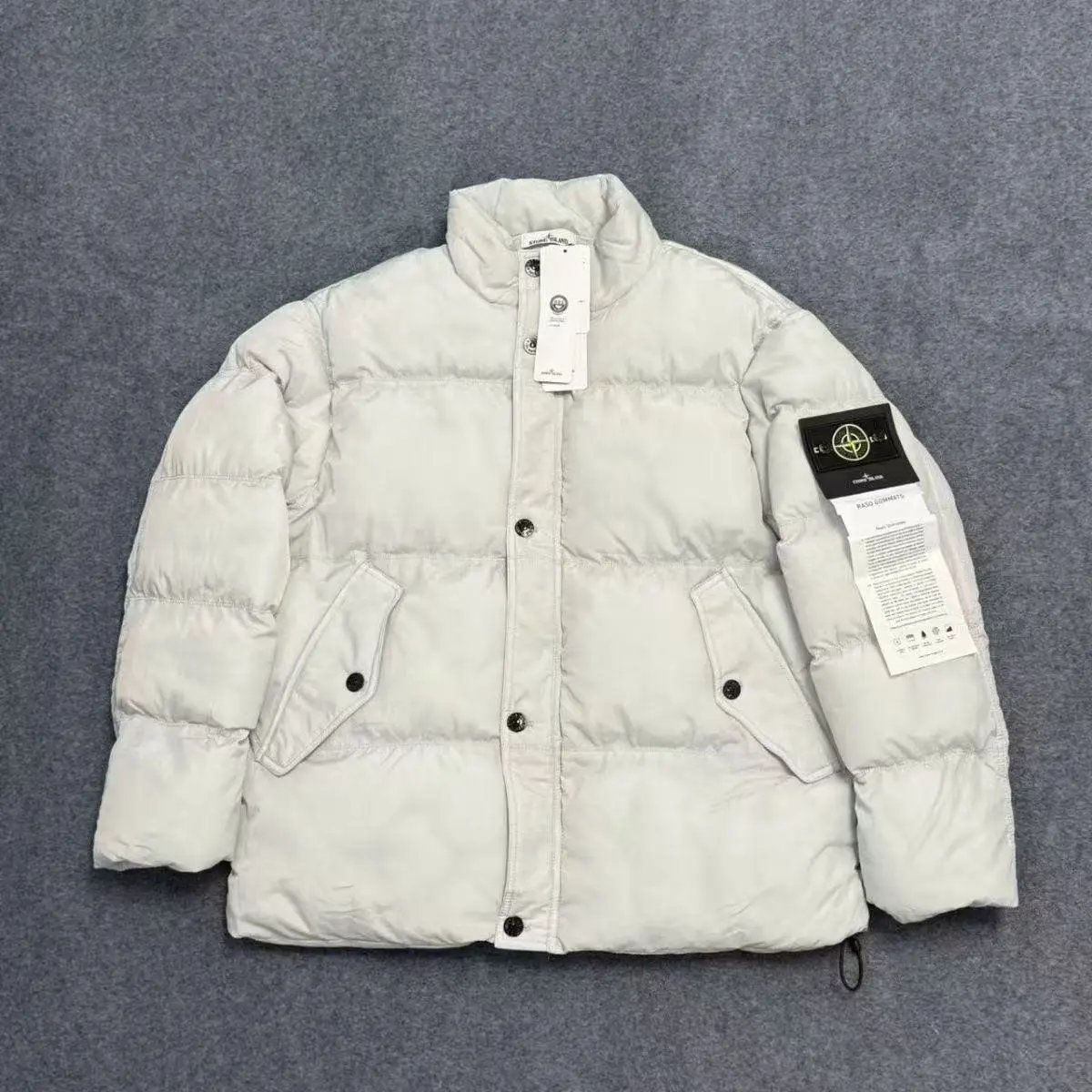 Stone Island Down Jacket Dark Gray - 13