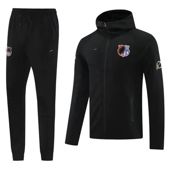 Design FC Bayern München Training Hoodie and Sweatpants Set Beige Red Tracksuit - 9