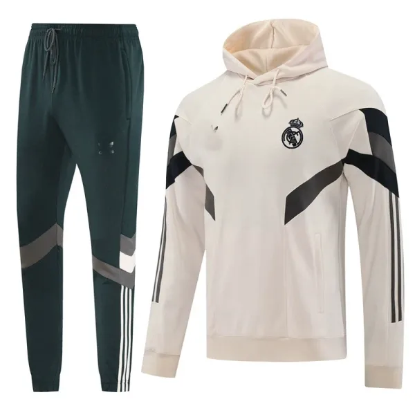 Design FC Bayern München Training Hoodie and Sweatpants Set Beige Red Tracksuit - 5