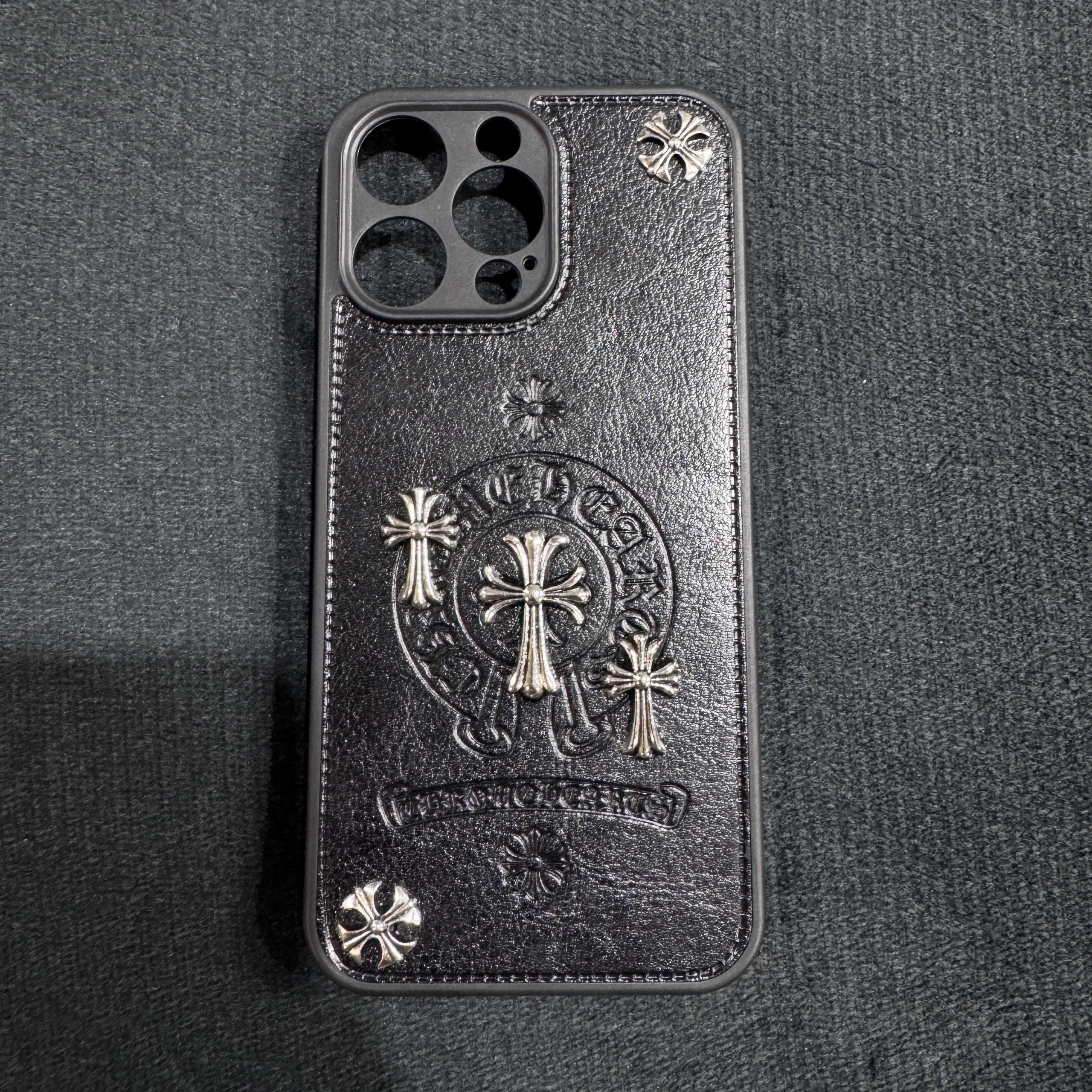 Chrome Hearts Cross Motif Leather Iphone Case T-Shirt
