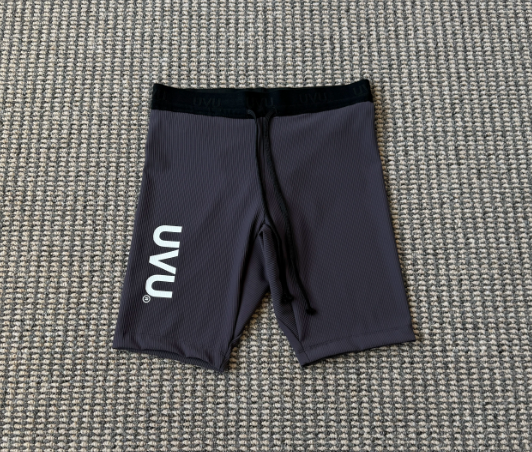 Gray Fitted Shorts