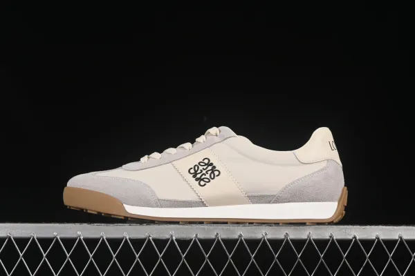 Loewe Puzzle Runner Beige and Gray Sneakers - 1