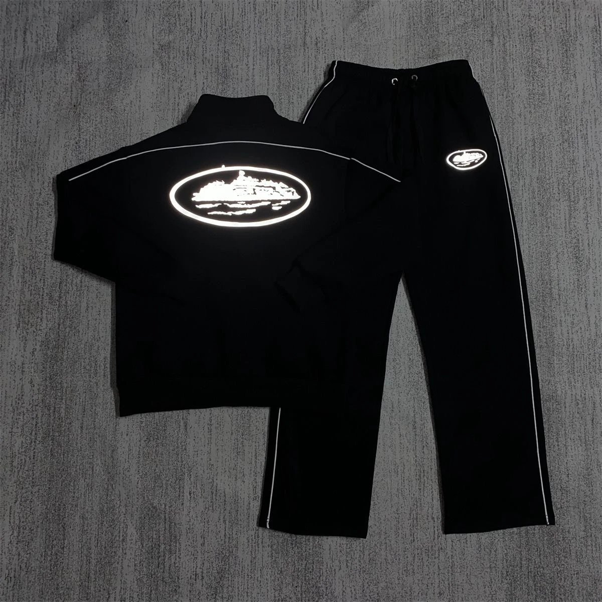Corteiz Black Reflective Set 1