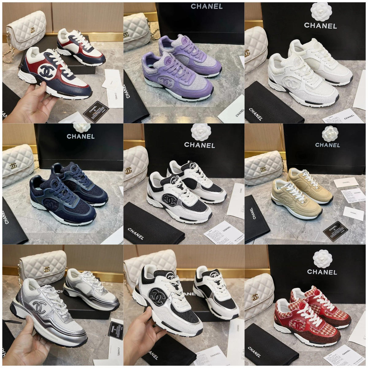 Chanel Sneakers Multi Color Ca