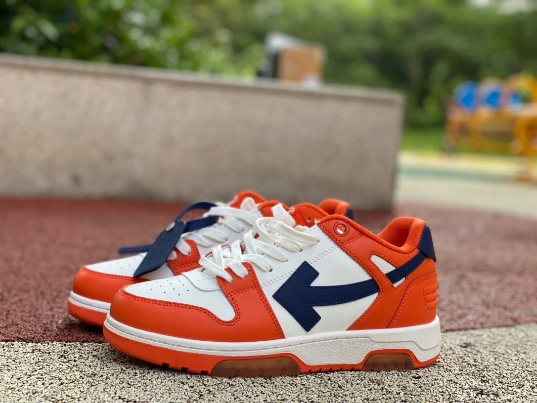 White, Orange, and Blue