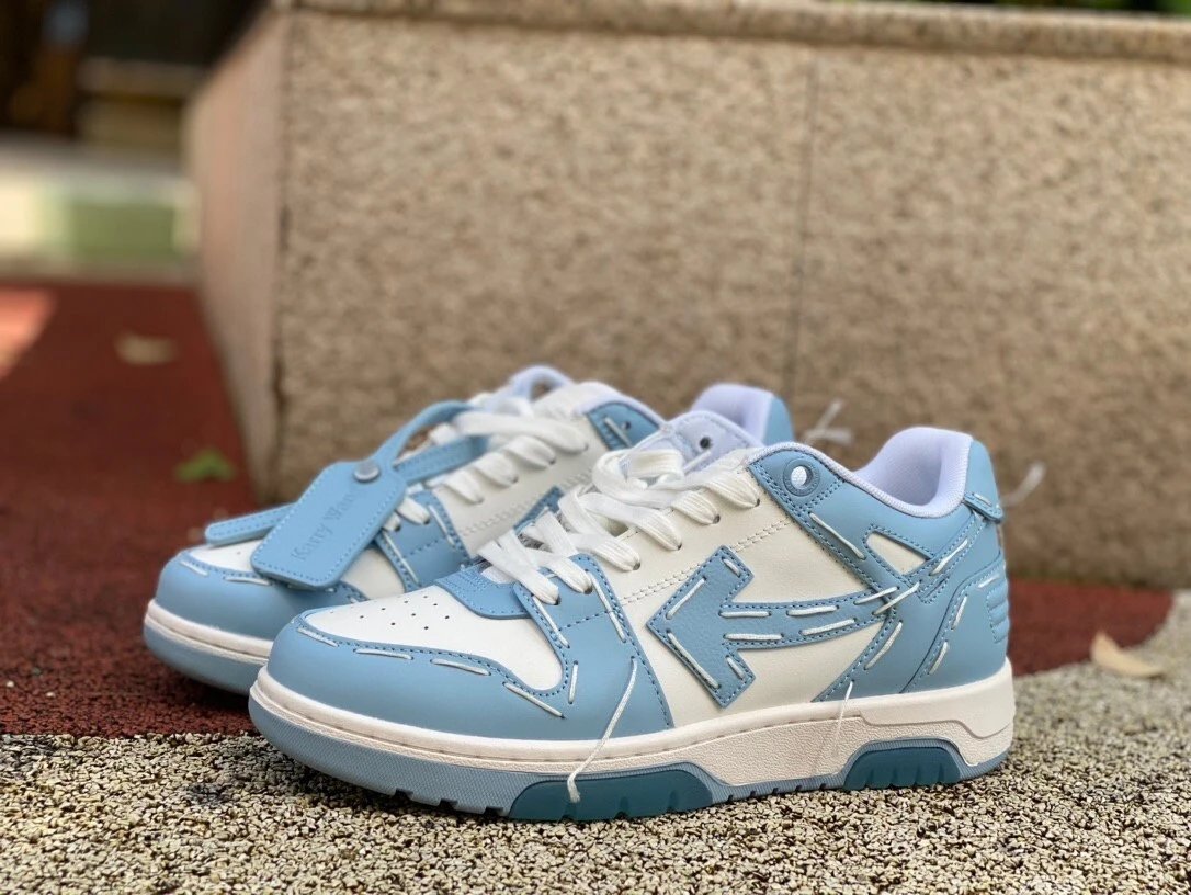Light White Blue with Stitching