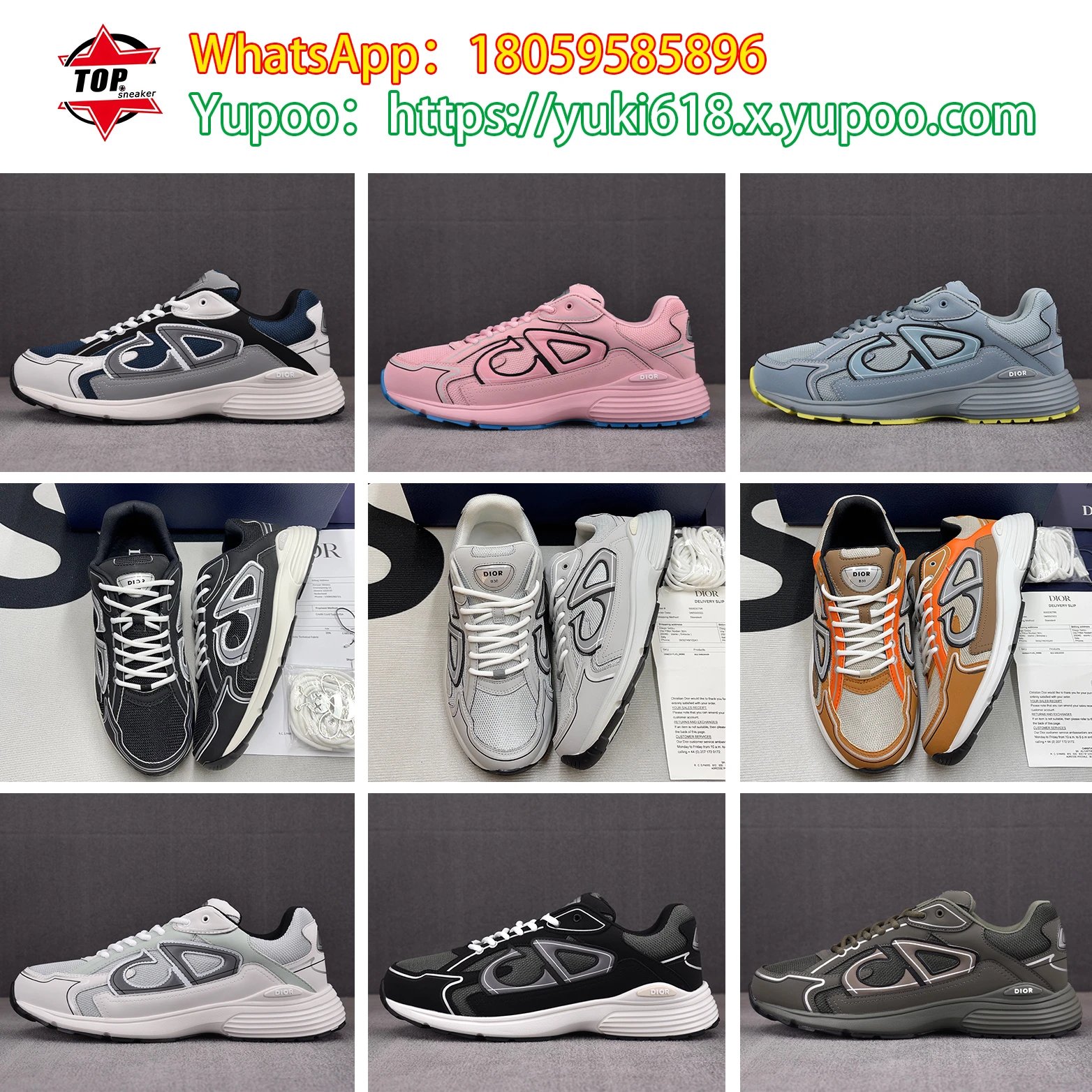 (BEST BATCH)Di*r B30  Sneaker