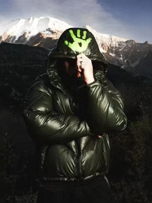 Color-Change Down Jacket with Zipper