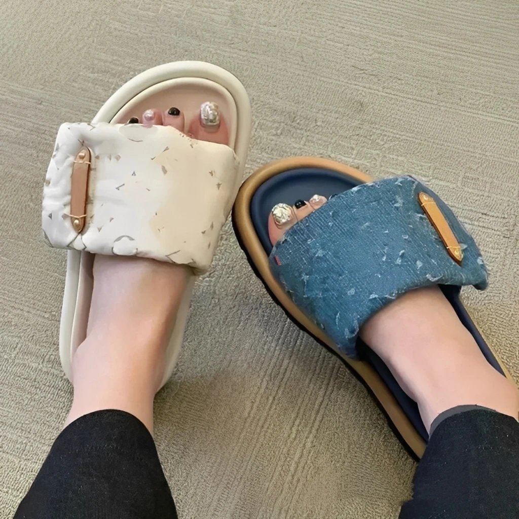 Fuzzy Slide Sandals 
