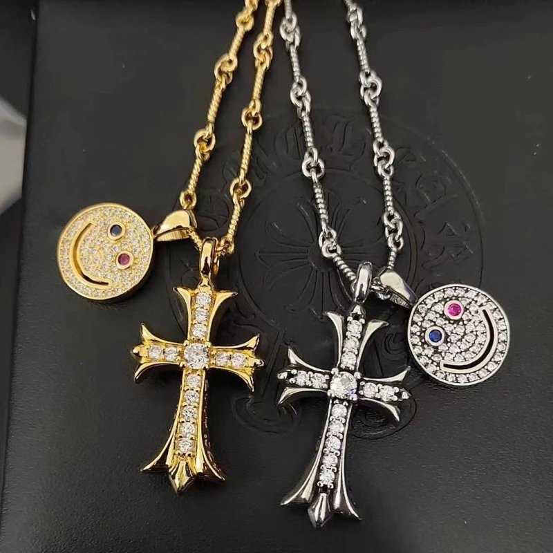 Smiley Cross Pendant