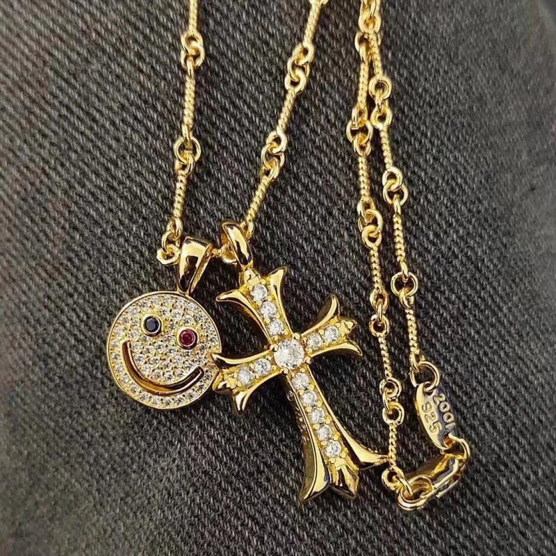 Gold cross necklace SKU image