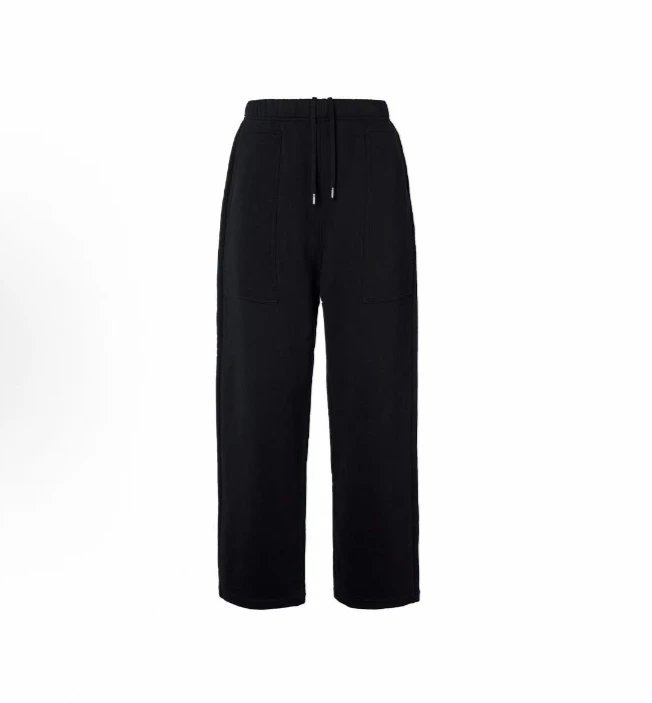 Design Solid Blue Relaxed Fit Pants - 7