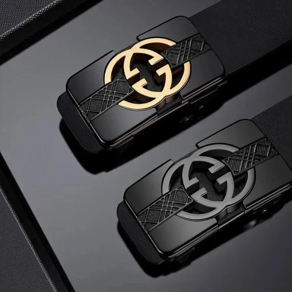 Gucci Interlocking G Buckle Leather Belt Black - 5