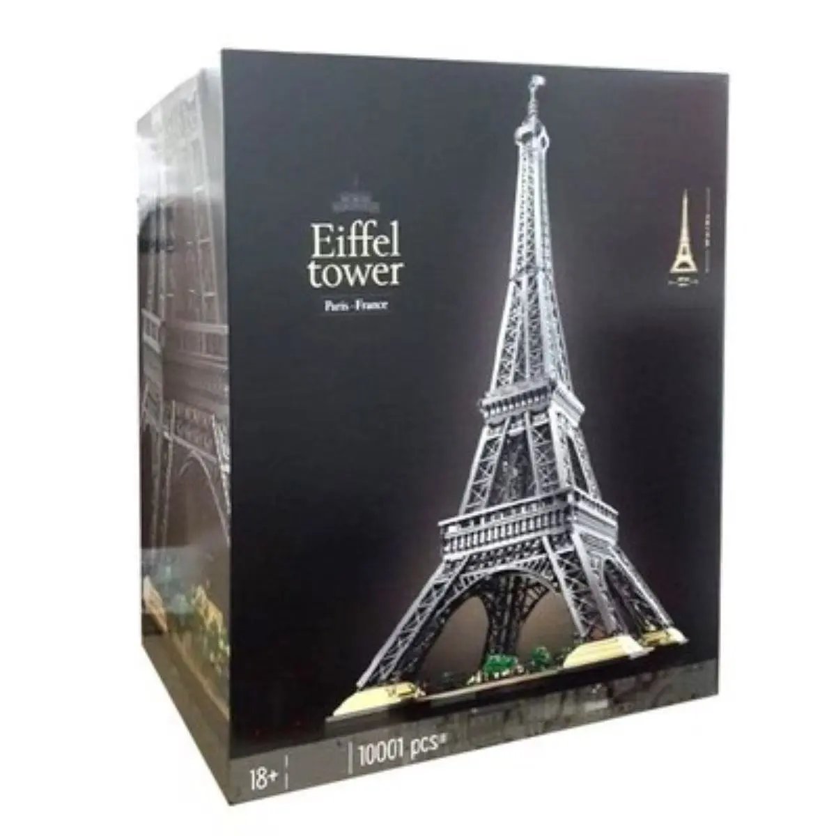 Seventeen Eiffel Tower models