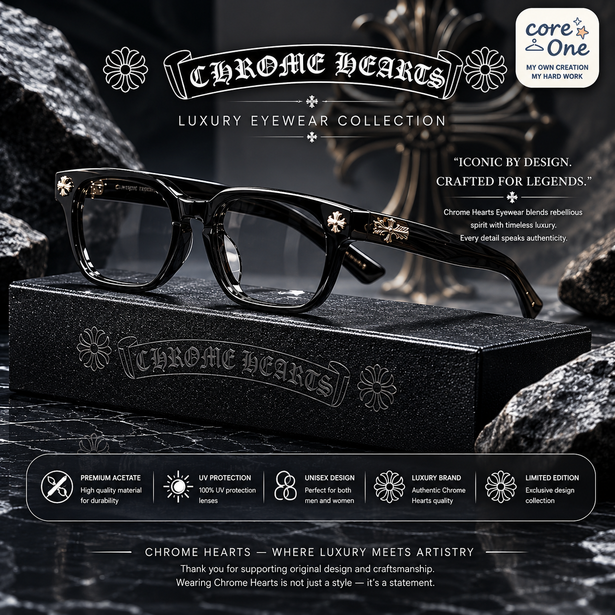 Chrome Hearts Luxury Eyewear Collection Eyeglasses