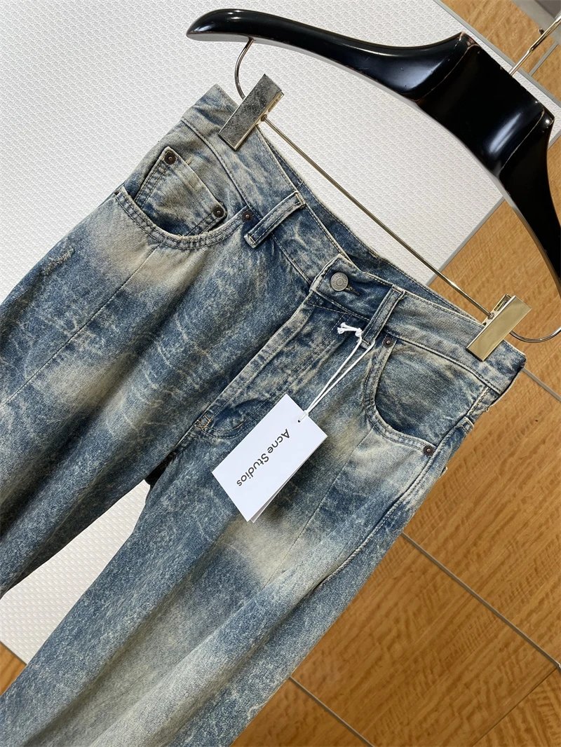 Acne Studios Distressed Wide-Leg Jeans Blue - 3