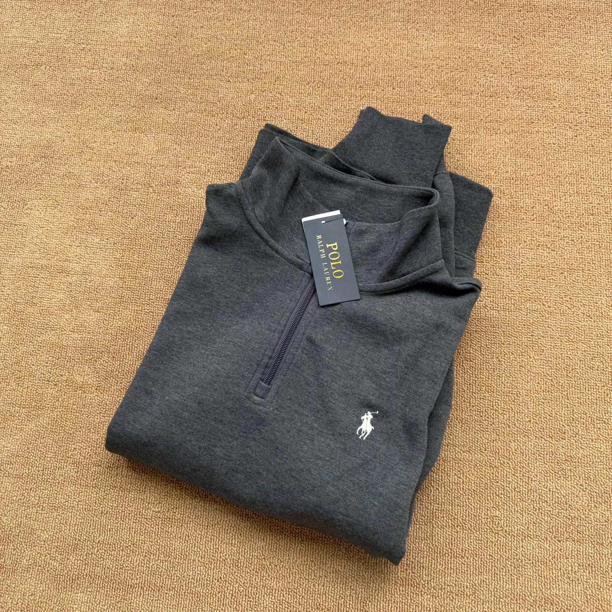 Polo Ralph Lauren Zip Sweater Quarter-Zip Grey
