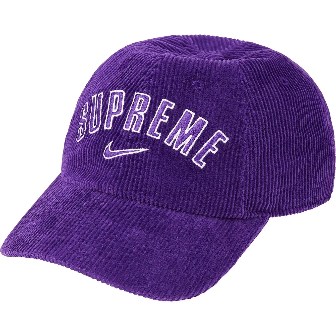 Supreme Nike Arc Corduroy 6-Panel Cap Purple