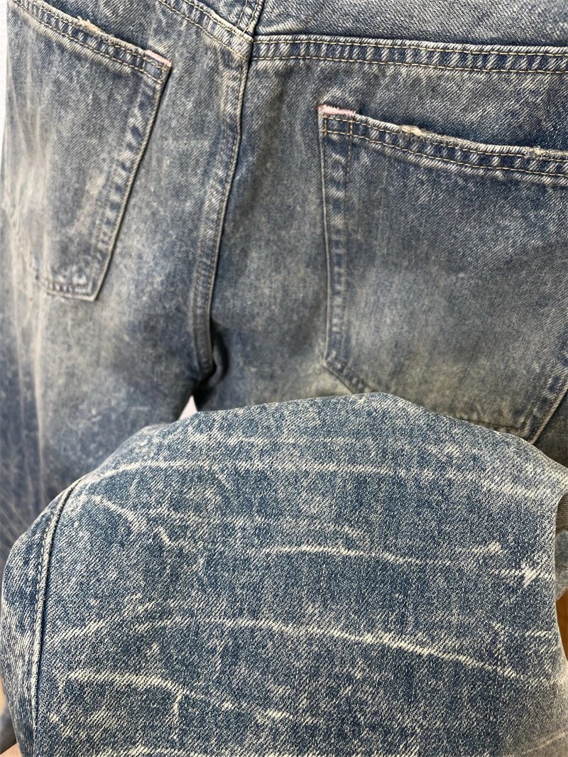 Acne Studios Distressed Wide-Leg Jeans Blue - 8