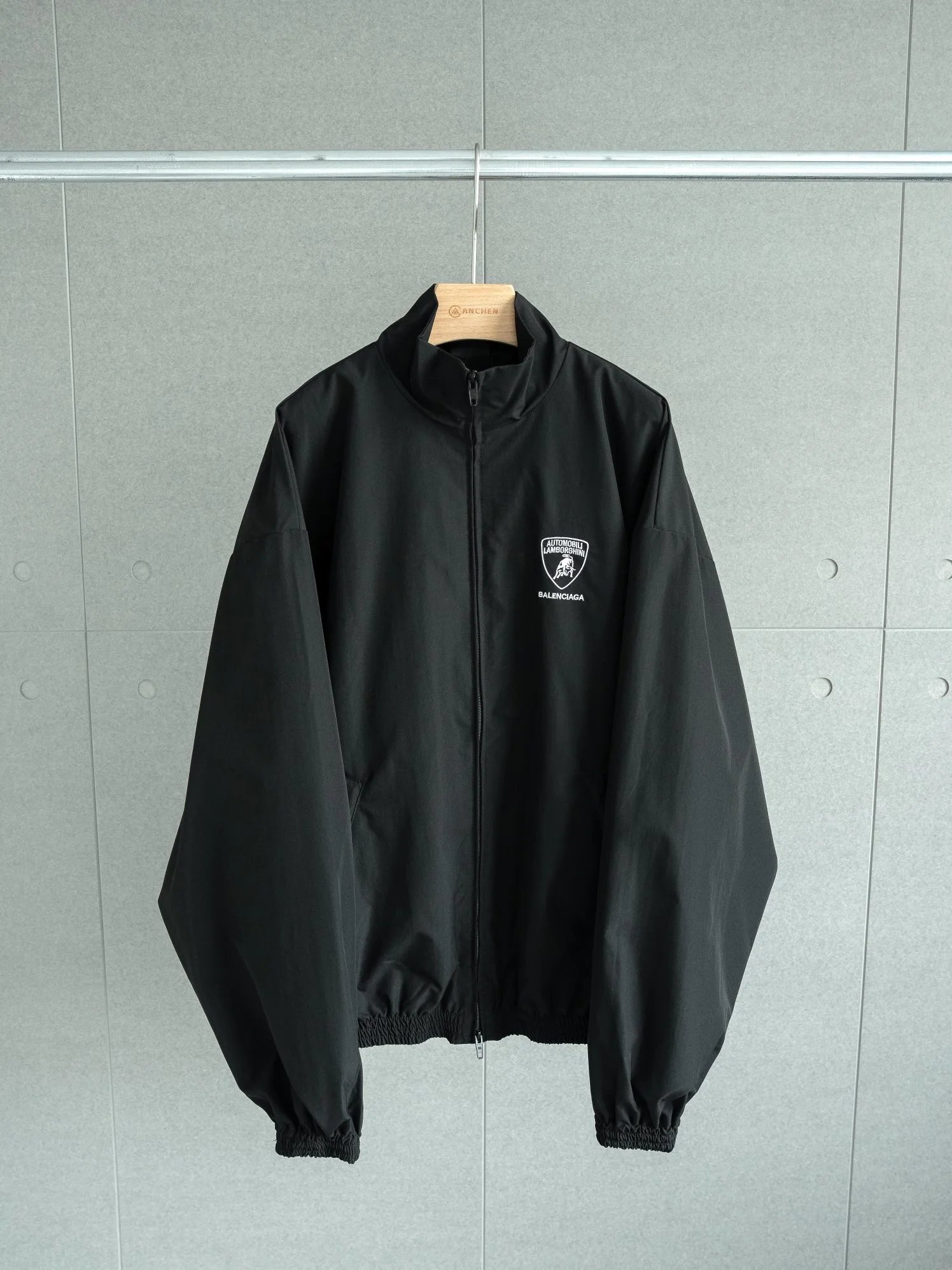 Black Balenciaga Lamborghini Collaboration Jacket