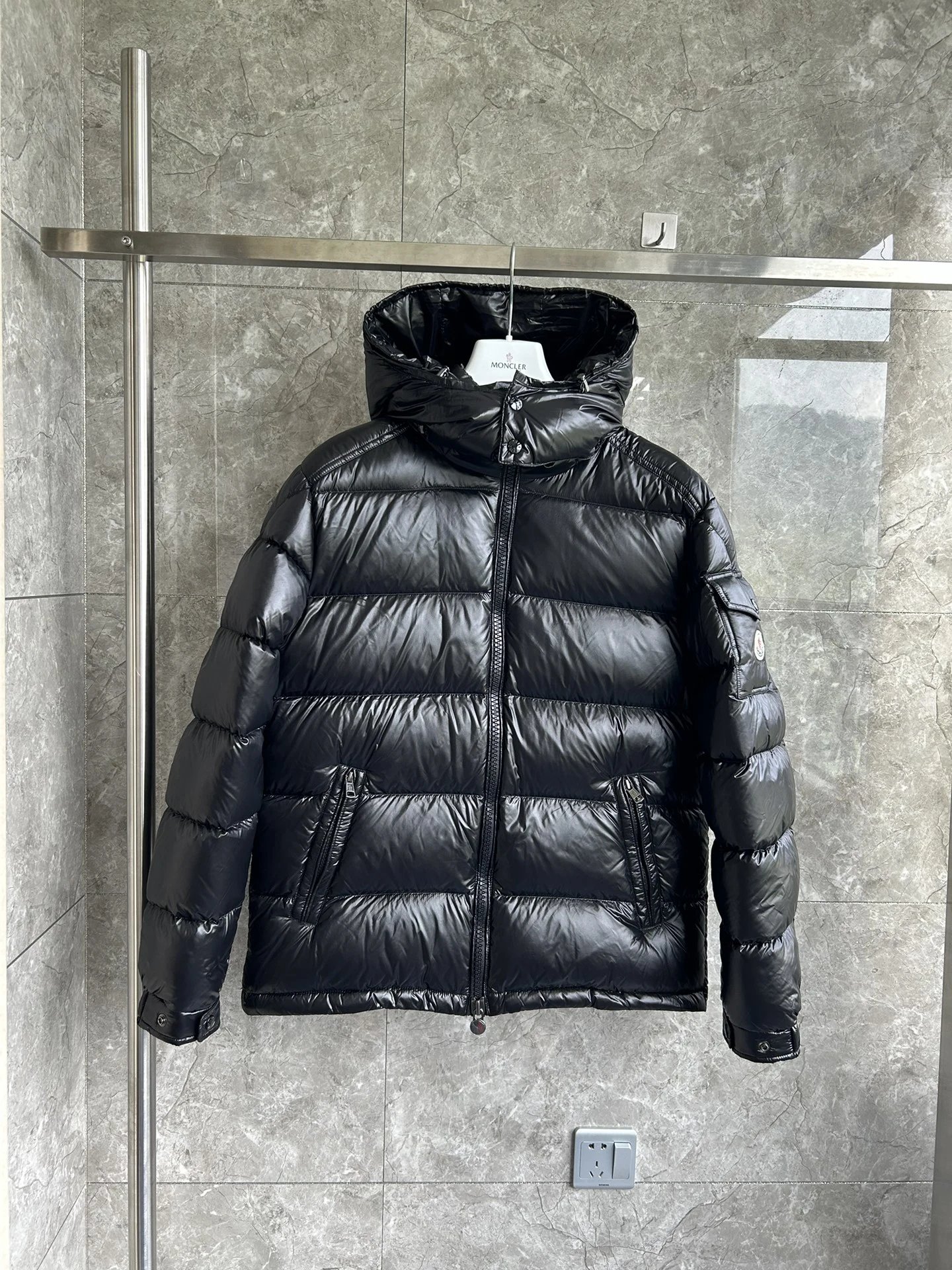 Black Moncler Puffer Jacket