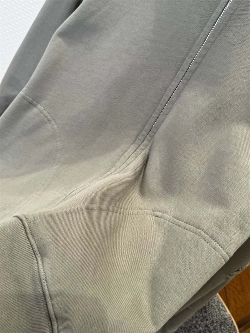 Acne Studios Distressed Zip-Up Hoodie Gray - 5