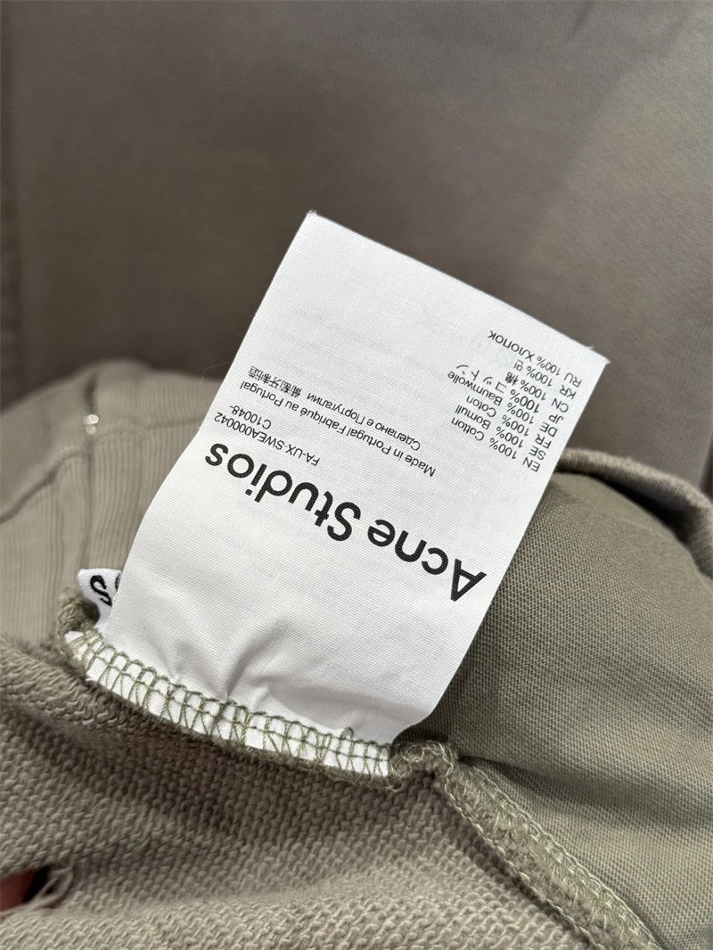 Acne Studios Distressed Zip-Up Hoodie Gray - 9