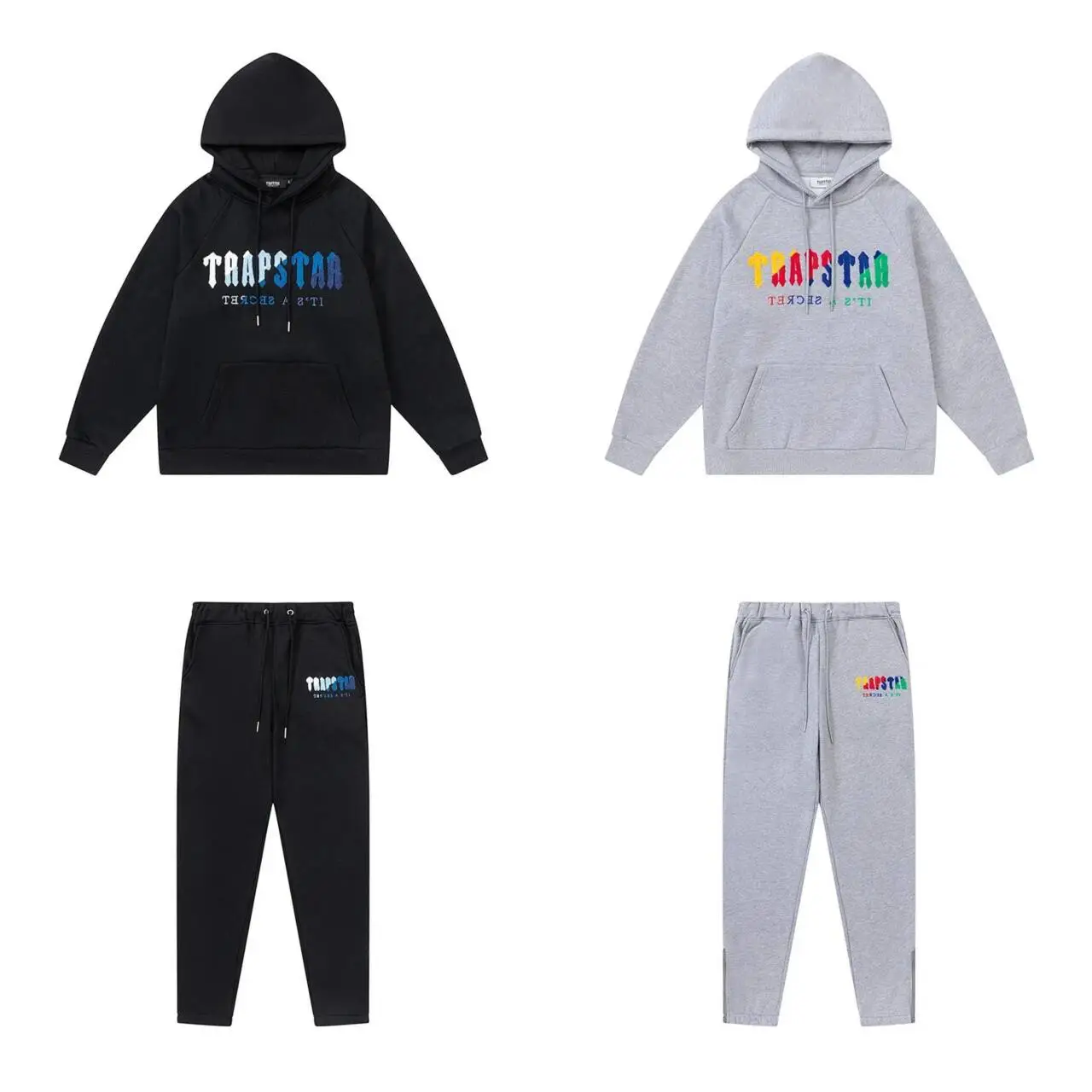 Trapstar American-Style Streetwear Sweatshirt and Sweatpants Set