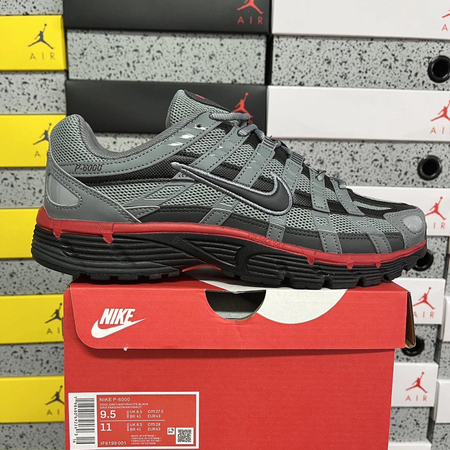 Grey Black Red IF6199-001 39-47.5