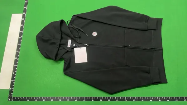 Moncler Logo Embroidered White Hoodie - 11