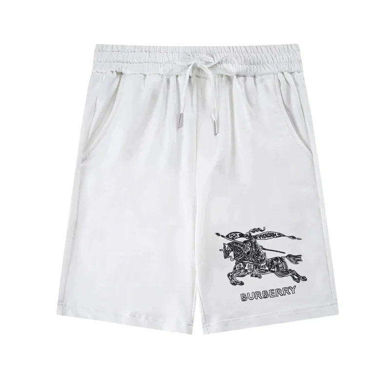 Burberry Equestrian Knight Sweat Shorts White