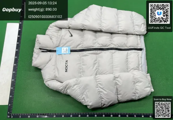 Design Color-Block Puffer Jacket White/Black Down-Jacket - 7