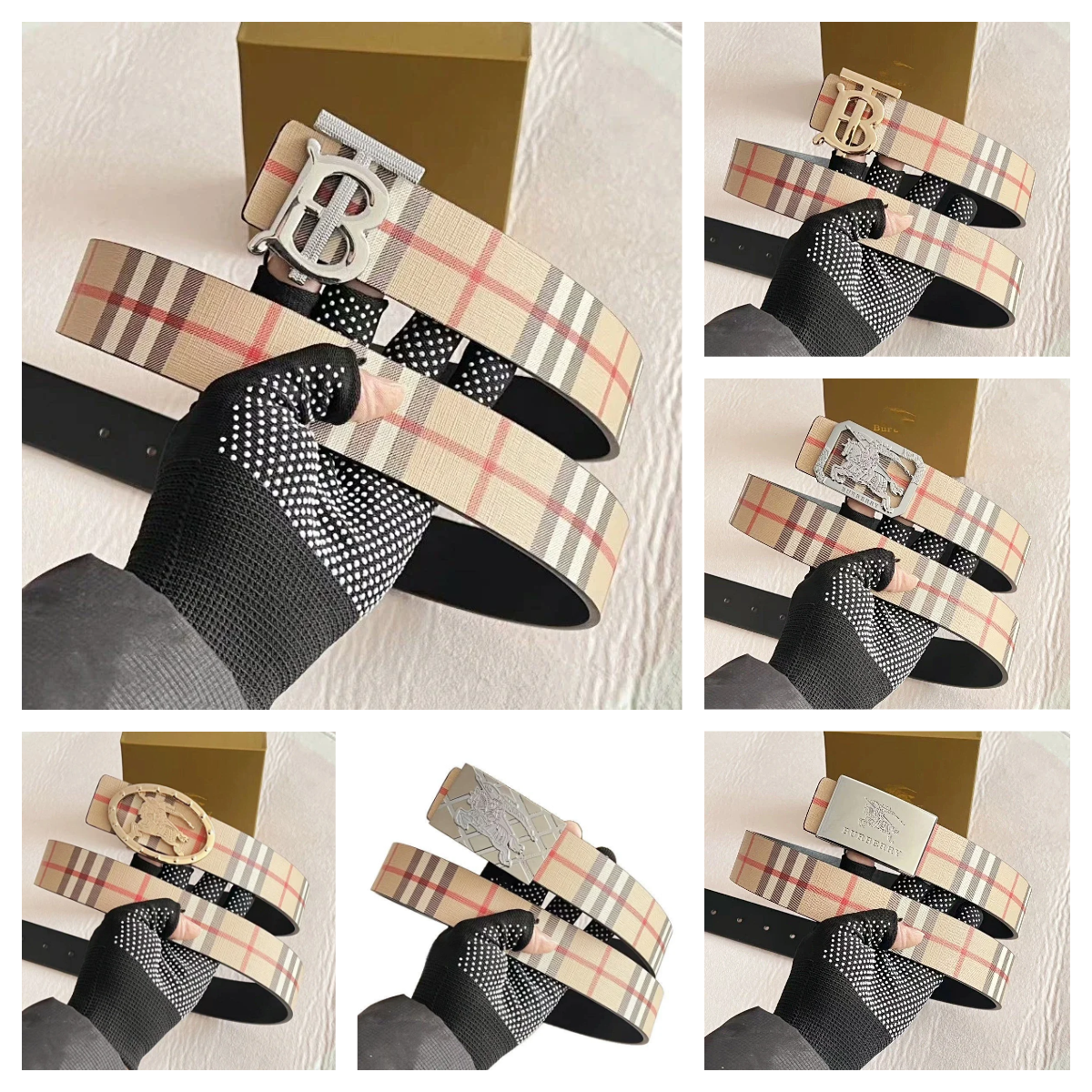 Burberry Vintage Check Belt [3