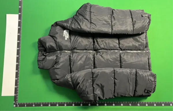 Design Color-Block Puffer Jacket White/Black Down-Jacket - 8