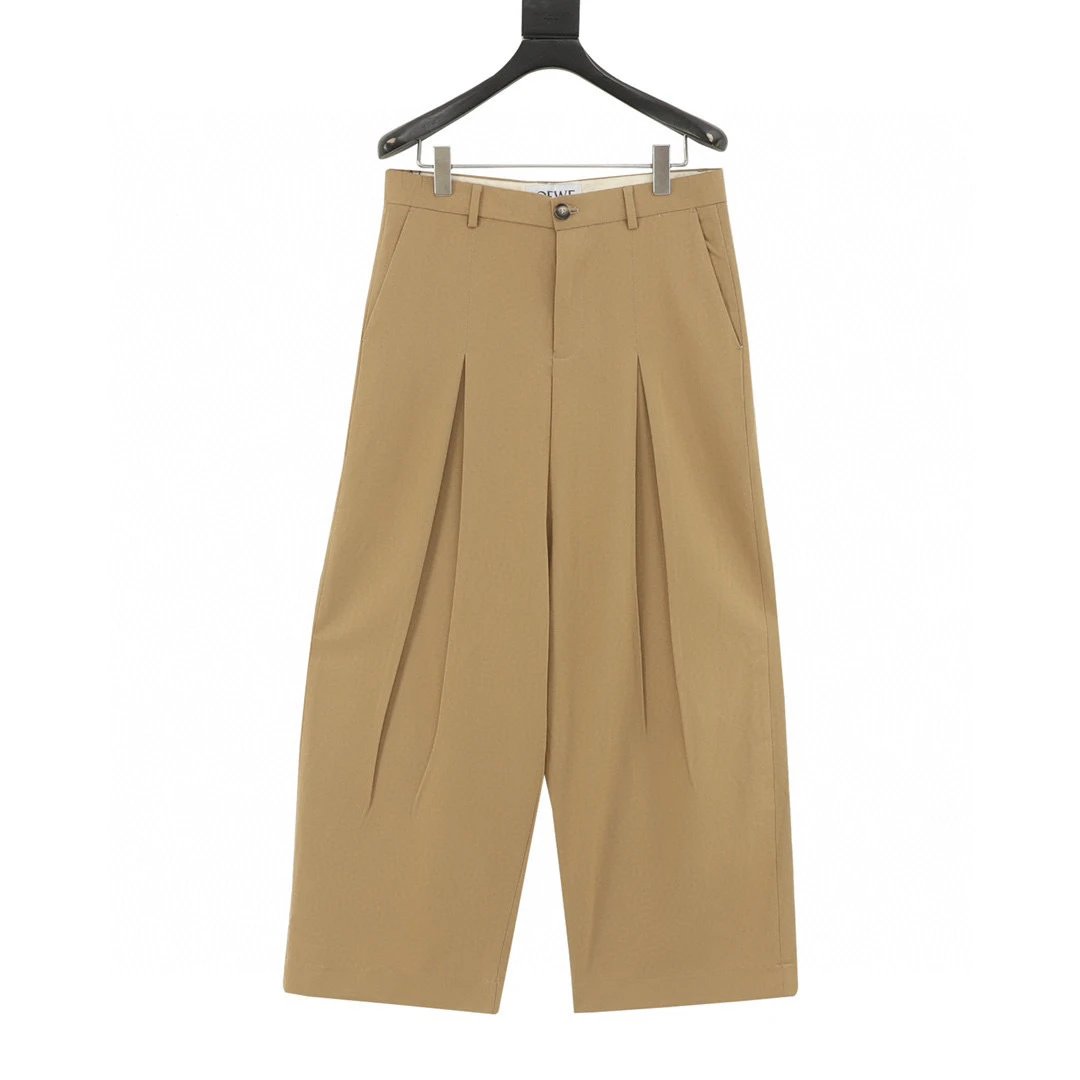 LOEWE wide leg pants with buckle closure